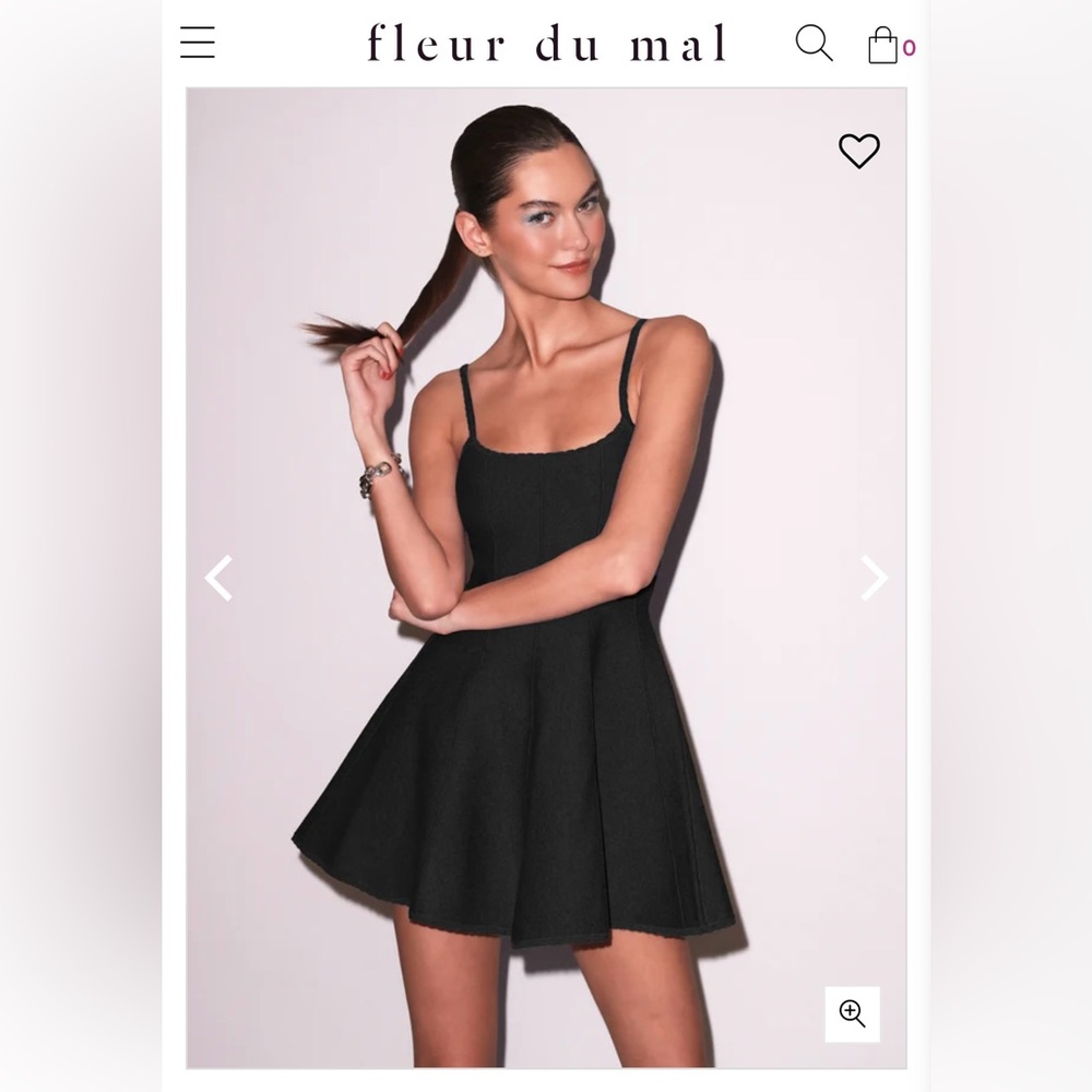 Fleur Du Mal Flared Corset Dress